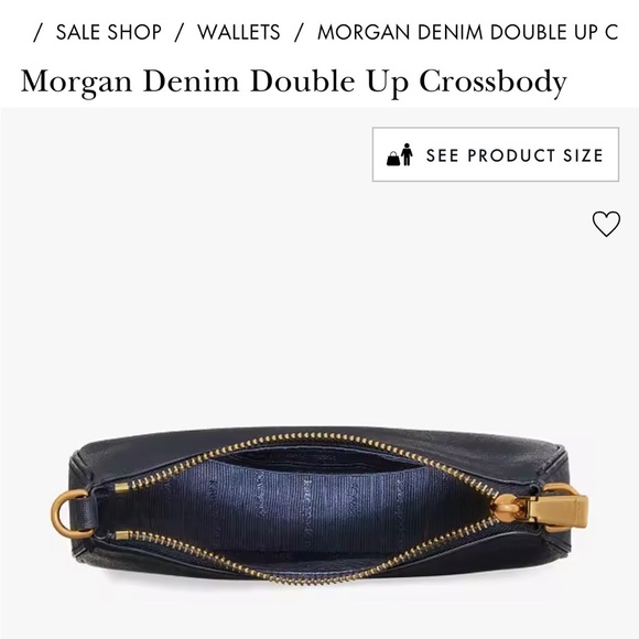 Kate Spade Morgan Denim Double Up Crossbody - Picture 6 of 9